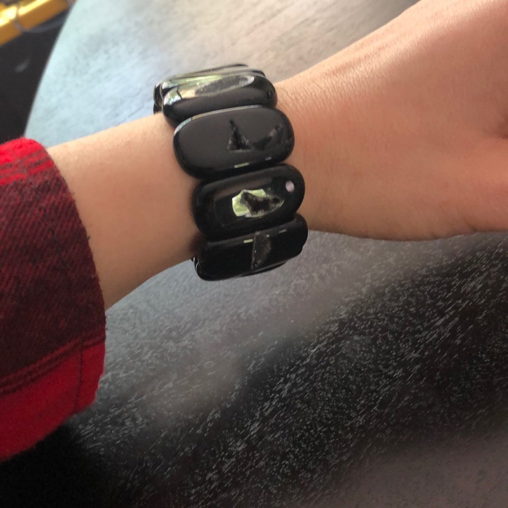 Agate Geode Bangle Stretch Bracelet - image 8